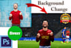 change, edit backgrounds with retouching