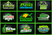 design landscape, lawn care, mowing and irrigation logo