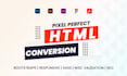 convert figma to html psd to html xd to html fully responsive bootstrap