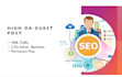 do quality backlinks traffic guest post on high da sites