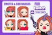 make custom twitch and discord emotes and badges