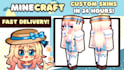 create a premium custom minecraft skin from scratch in 24hrs