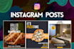 design instagram, facebook, pinterest, posts or ads