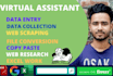 do perfect data entry, copy paste, web research