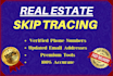 do skip trace real estate leads generation