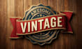 design a vintage retro logo for clothing, coffee shop or brand