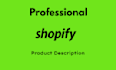 write compelling shopify product descriptions
