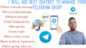 create best chatbot to manage your telegram group