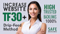 increase your tf 30 plus with quality backlinks