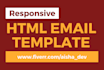 design responsive editable HTML email template