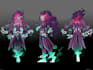 draw a cool concept art and character sheet for you
