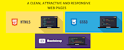 make responsive landing pages and web pages using html css