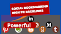 create high PR social bookmarking SEO link building for google ranking