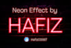 do your logo or text into neon style