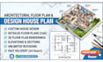draw architectural floor plan  and design house plan