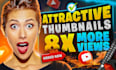 design professional high CTR youtube thumbnail design in 3 hours