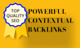 create 40 contextual high da backlinks SEO link building
