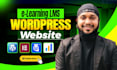 build wordpress lms website or elearning website or online course with learndash
