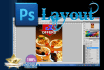 layout or edit your ad, flyer, etc in photoshop
