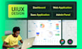 create dashboard, admin panel uiux design in figma
