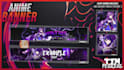 create an anime style banner