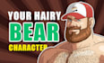 draw your hairy gay  bear, daddy, chubby and muscle bear man