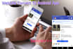 convert  any website to android app using web view component