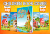 draw illustration for children book cover and book cover