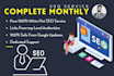 monthly SEO service with onpage and offpage optimization