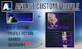 create a design for your anilist profile fully customizable