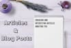 write SEO friendly articles and blogposts