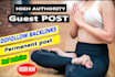 do guest post health guest post on high da