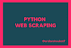 create python web scraping script