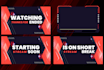 create twitch stream overlay package and youtube gaming logo