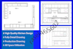do your kitchen design in auto cad 2d, 3d