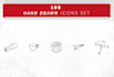 send you 100 hand drawn icons set