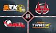 do transport logistics trucking and cargo logo