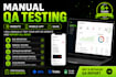 manually test your app or website and report all bugs