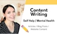 write self help and mental health articles and blogs