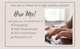write expert blog post and articles with full SEO optimization