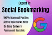 do 65 active social bookmarking sites in manually