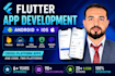 develop a flutter app for android and ios with firebase