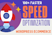 optimize wp speed, slow website, and woocommerce speed test