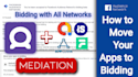 do facebook bidding with admob, applovin max, ironsource