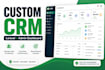 build a custom laravel CRM and admin dashboard