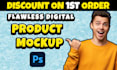 create flawless digital product mockup design in photoshop