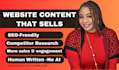 be your website content writer, SEO copywriter