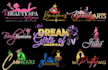 do beautiful feminine glitter luxury logo within 24 hours