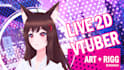 design and rigg a professional live2d vtuber model for you
