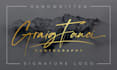 design a signature logo or watermark